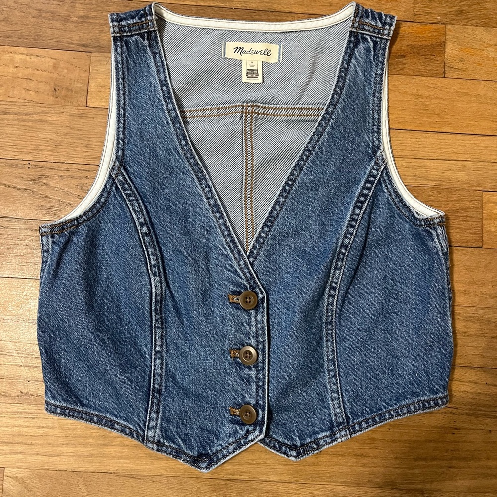 NWOT Madewell Denim Vest Fair Trade Certified